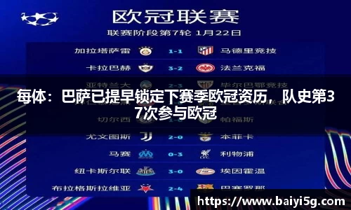每体：巴萨已提早锁定下赛季欧冠资历，队史第37次参与欧冠